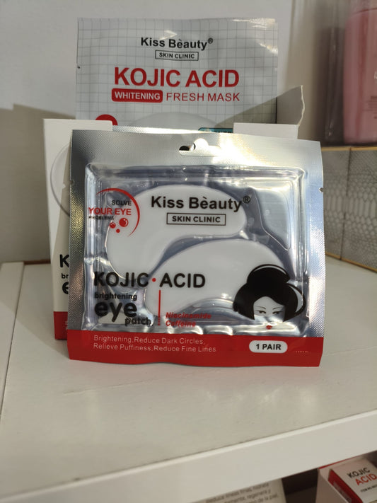 Parches de Ojos Kojic Acid Brightening Eye Patch – Con Niacinamida y Cafeína para Ojeras y Bolsas (1 Par)