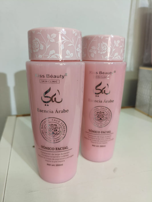 Tónico Facial Esencia Árabe Kiss Beauty – Hidratación, Firmeza y Cuidado Anti-Edad (250ml)