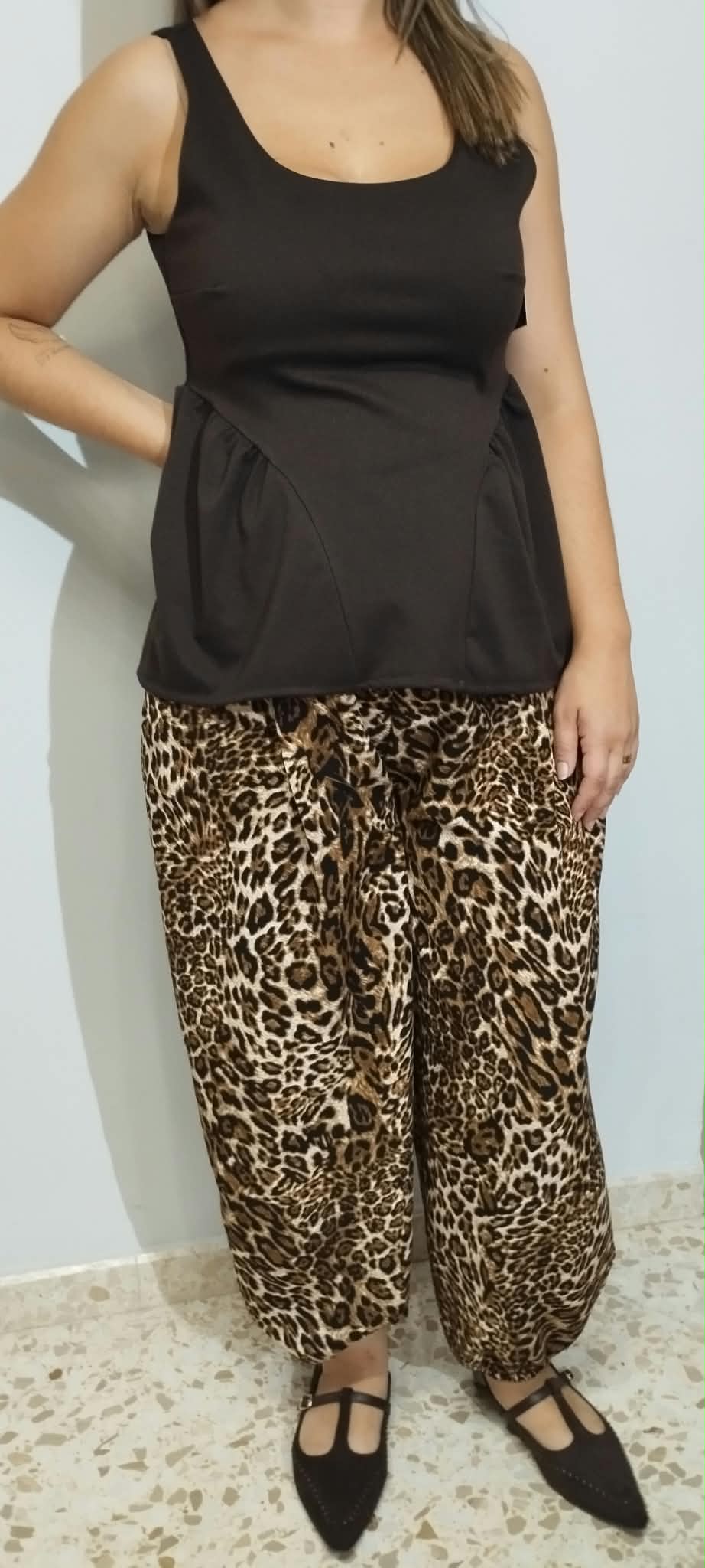 PANTALON BOMBACHO ANIMAL PRINT